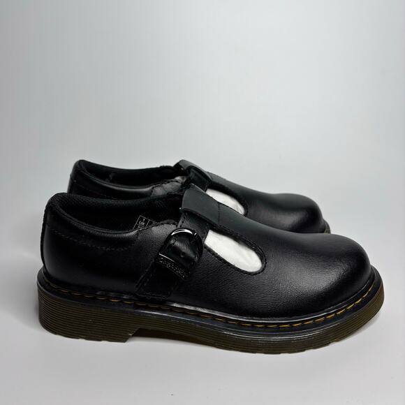 Dr. Martens Junior Polley Mary Jane in Black T Lamper - Picture 5 of 9